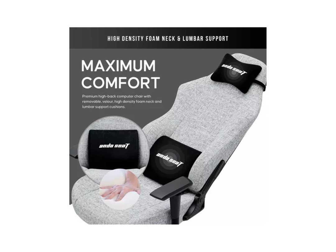 AndaSeat LUNA Large Gaming Chair - Premium Grey, Ergonomic, Adjustable AndaSeat LUNA Large Gaming Chair - Premium Grey, Ergonomic, Adjustable